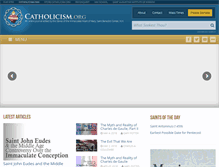 Tablet Screenshot of catholicism.org